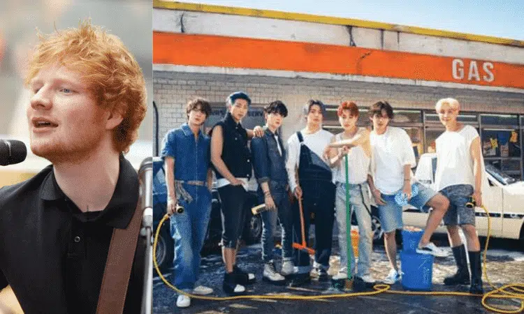 BTS y Ed Sheeran en su tema Permission to Dance