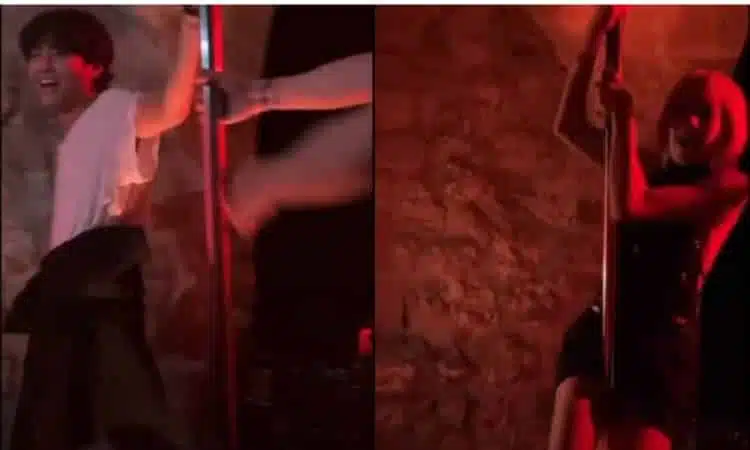 V de BTS y Lisa de BLACKPINK son captados bailando pole dance juntos durante fiesta en Paris