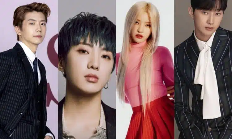 Wooyoung de 2PM, Seungyoon de Winner, Soyeon de (G)I-DLE y Jinyoung