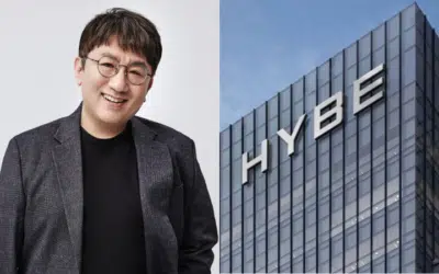 Bang PD y edificio de HYBE