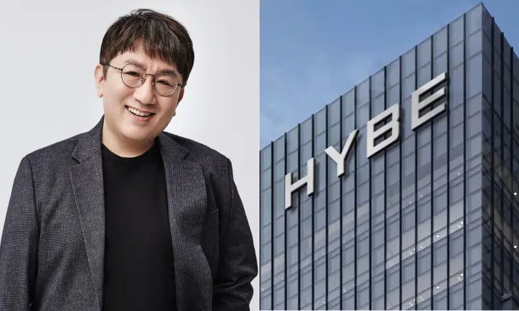 Bang PD y edificio de HYBE